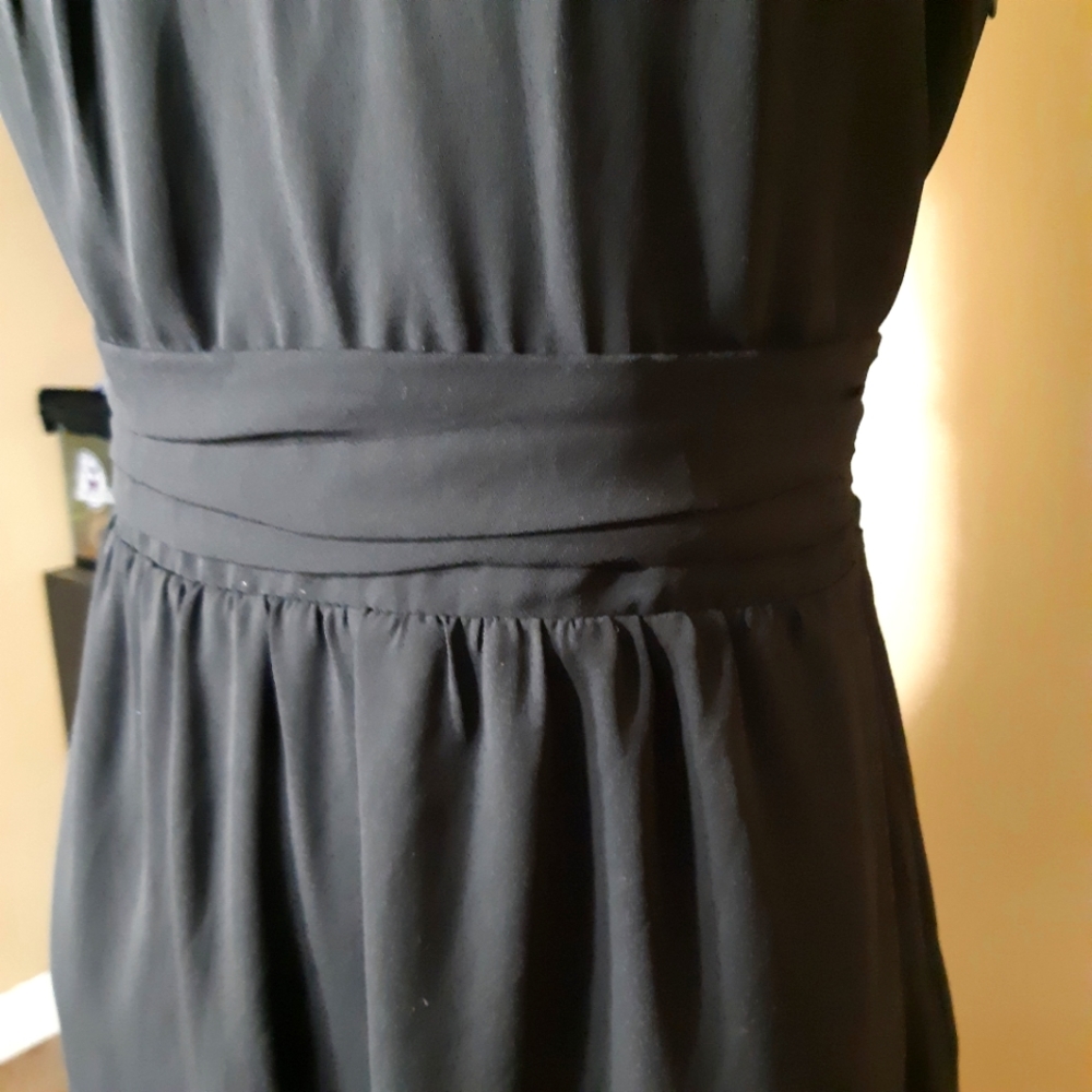 Express fit n flare wrap waist lace shoulder dress - Picture 7 of 11